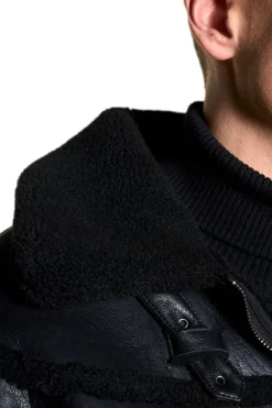 OLAKALA Anatomy Shearling Leatherjacket Cheap