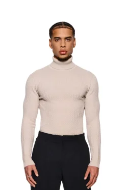 OLAKALA Anatomy Turtleneck Beige Cheap