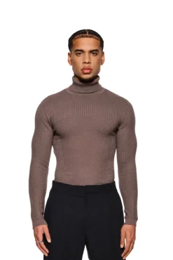 OLAKALA Anatomy Turtleneck Brown Online