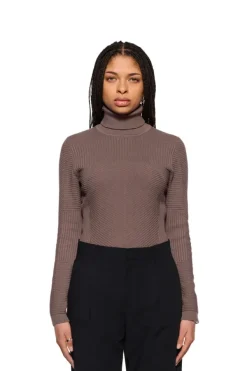 OLAKALA Anatomy Turtleneck Brown Online