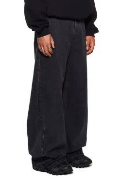 OLAKALA Cc Black Denim Pants Baggy Shop