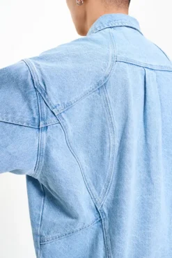 OLAKALA Cc Blue Denim Jacket Flash Sale