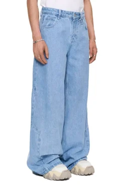 OLAKALA Cc Blue Denim Pants Baggy Hot