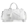 OLAKALA Cc Debossed Weekender Bag White New