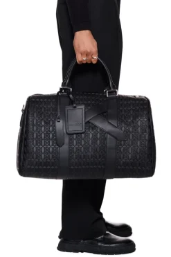 OLAKALA Cc Debossed Weekender Bag Black Cheap