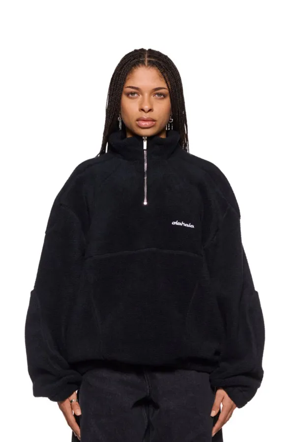 OLAKALA Cc Fleece Halfzip Black Store