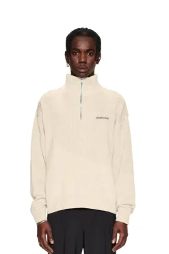 OLAKALA Cc Knit Halfzip Beige Outlet