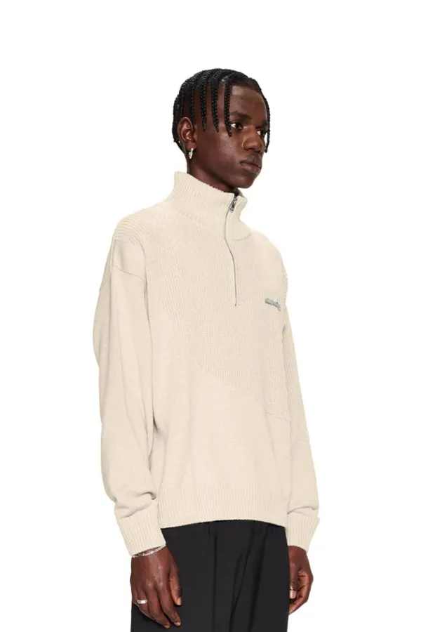 OLAKALA Cc Knit Halfzip Beige Outlet