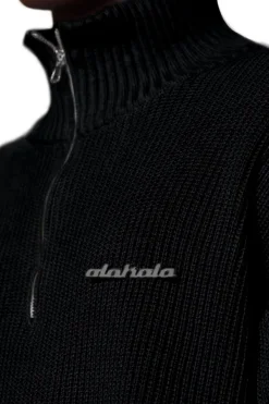 OLAKALA Cc Knit Halfzip Black Best Sale