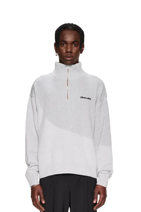 OLAKALA Cc Knit Halfzip Gray Sale