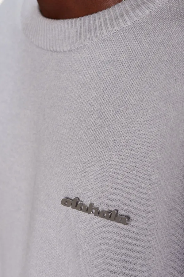 OLAKALA Cc Knit Sweater Gray Hot