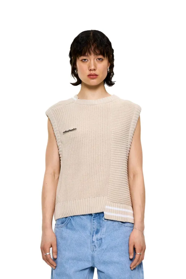 OLAKALA Cc Knit Vest Beige Store