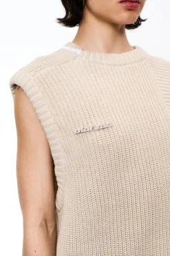 OLAKALA Cc Knit Vest Beige Store