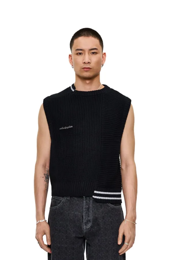 OLAKALA Cc Knit Vest Black Store