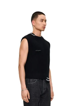 OLAKALA Cc Knit Vest Black Store