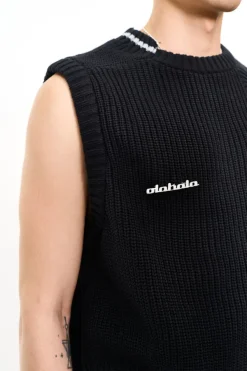 OLAKALA Cc Knit Vest Black Store
