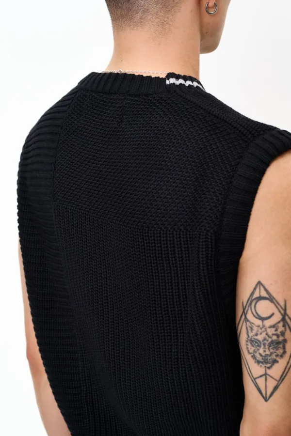 OLAKALA Cc Knit Vest Black Store