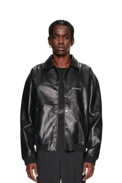OLAKALA Cc Leather Jacket Black Cheap