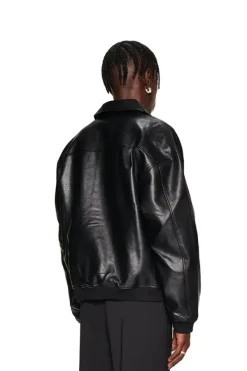 OLAKALA Cc Leather Jacket Black Cheap