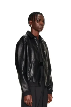 OLAKALA Cc Leather Jacket Black Cheap