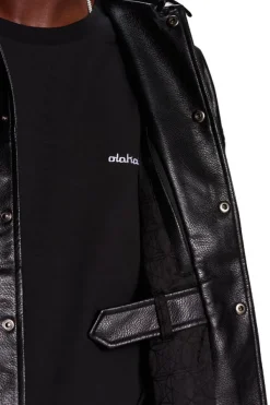 OLAKALA Cc Leather Jacket Black Cheap