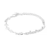 OLAKALA Cc Logo Bracelet Silver Coated Fashion