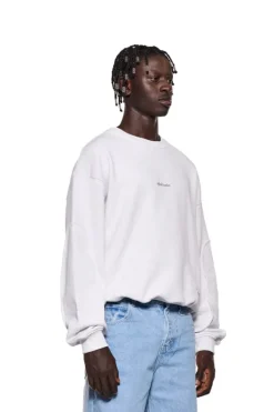 OLAKALA Cc Sweater Gray Melange Mit Backprint Fashion