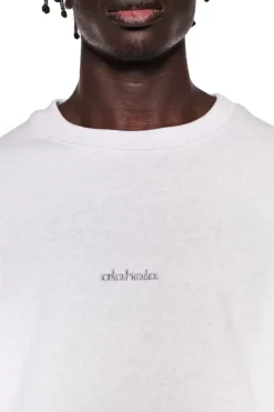 OLAKALA Cc Sweater Gray Melange Mit Backprint Fashion