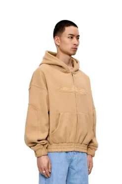 OLAKALA Cc Zip Hoodie Beige Best