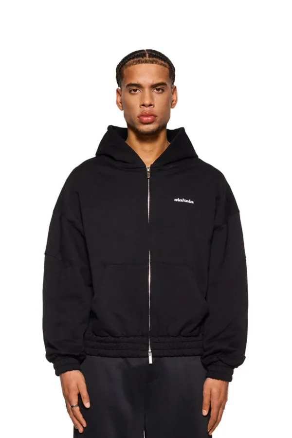 OLAKALA Cc Zip Hoodie Black Cheap