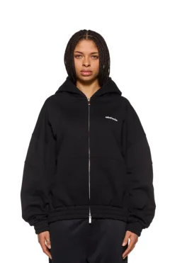OLAKALA Cc Zip Hoodie Black Cheap