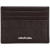 OLAKALA Ccleather Monogramm Cardholder Brown New
