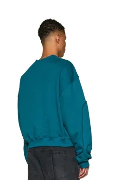 OLAKALA Defect Id Sweater Petrol Cheap