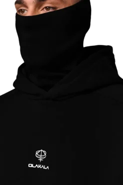 OLAKALA Discreet Mask Hoodie Black New