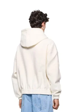 OLAKALA Isolation Zip Hoodie Beige Discount
