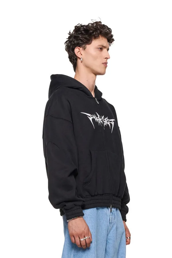OLAKALA Isolation Zip Hoodie Black Best Sale
