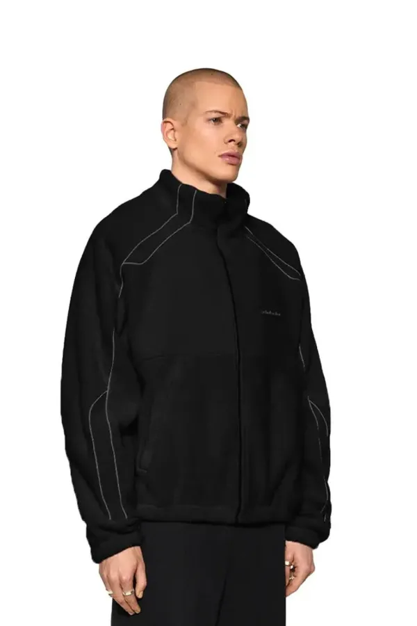 OLAKALA Reflective Fleece Jacket Black Discount