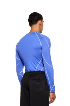 OLAKALA Sports Anatomy Tech Top Blue Flash Sale