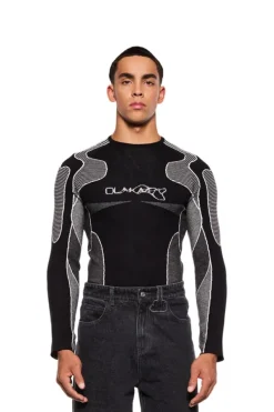 OLAKALA Synergy Anatomy Knit Tech-Top Black Hot