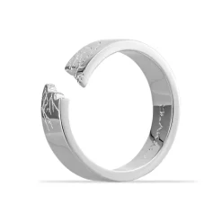 OLAKALA Synergy Destroyed Ring Silver Coated Clearance