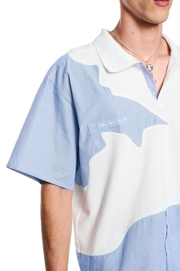 OLAKALA Synergy Glitched Polo Shirt Flash Sale