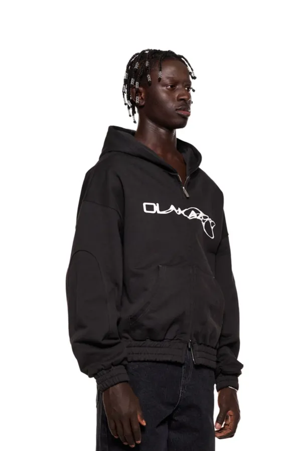 OLAKALA Synergy Zip Hoodie Black Fashion