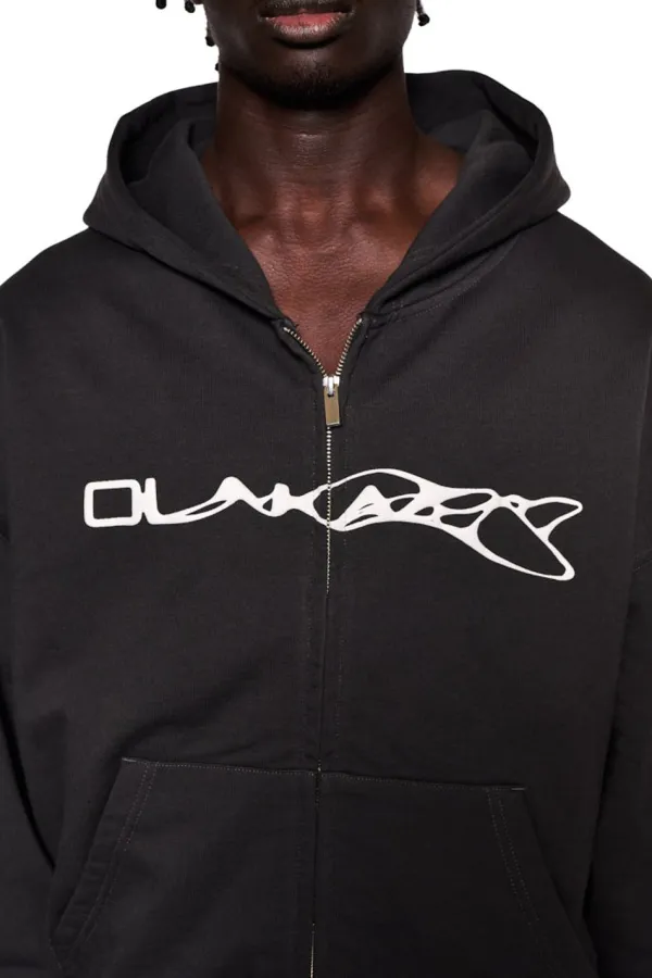 OLAKALA Synergy Zip Hoodie Black Fashion