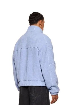 OLAKALA Teddy Jacket Blue Cheap