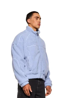 OLAKALA Teddy Jacket Blue Cheap