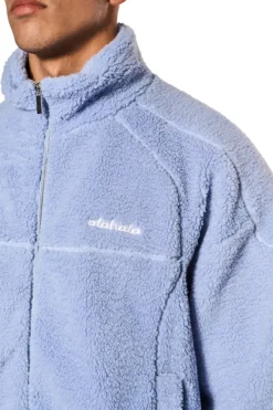 OLAKALA Teddy Jacket Blue Cheap