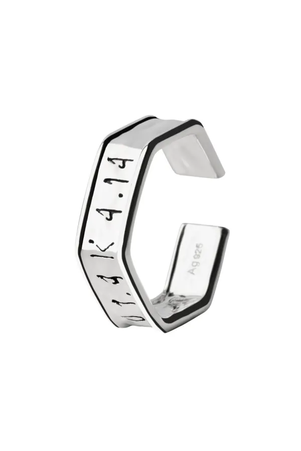 OLAKALA Toast-Clip Ring Silver Shop